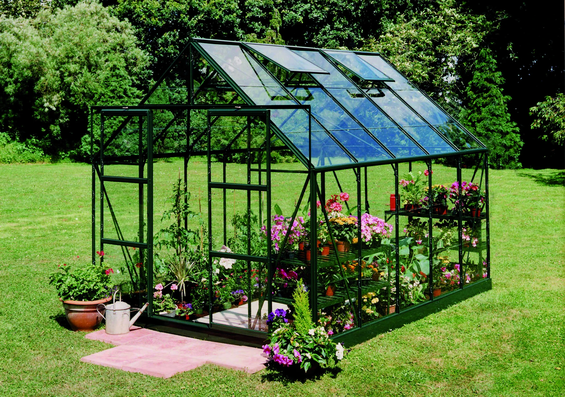 Royal Well Tuinkas Magnum 108 Veiligheidsglas Groen - Afbeelding 1